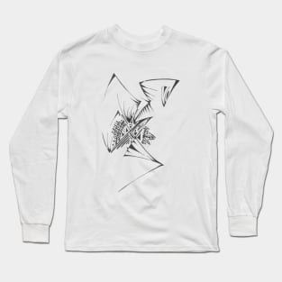 135 Unique Black White Abstract Long Sleeve T-Shirt